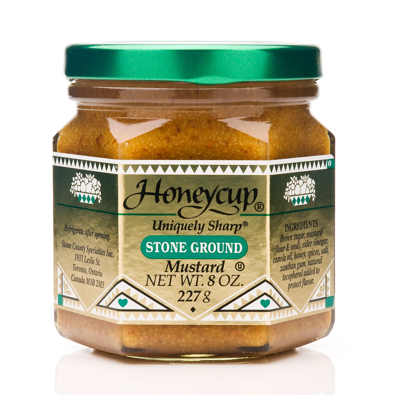 Honeycup Uniquely Sharp Stone Ground Mustard - 8oz  large