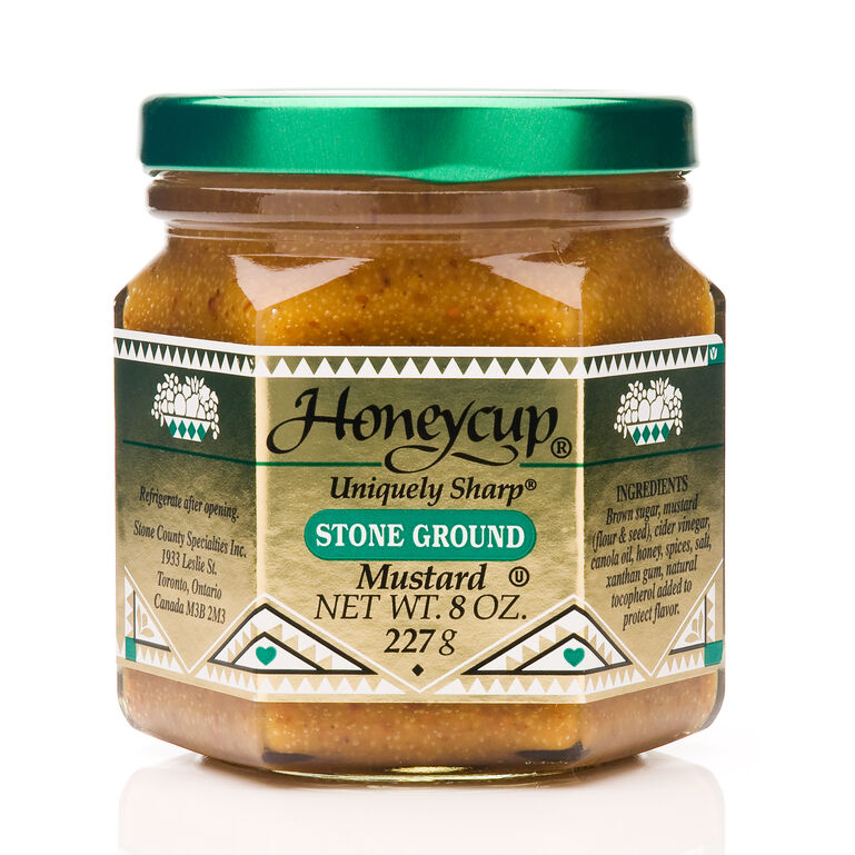 Honeycup Uniquely Sharp Stone Ground Mustard - 8oz  large